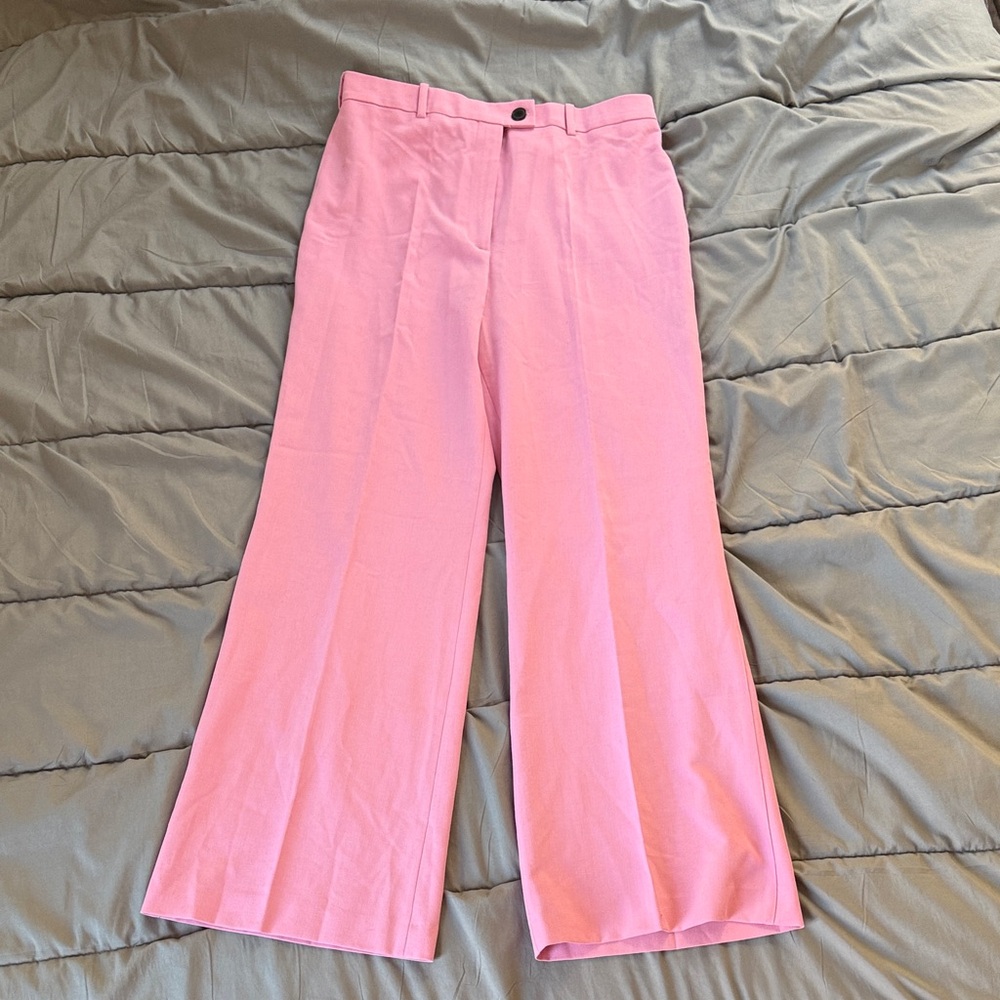 Zara Pink Wide-Leg Women's Pants